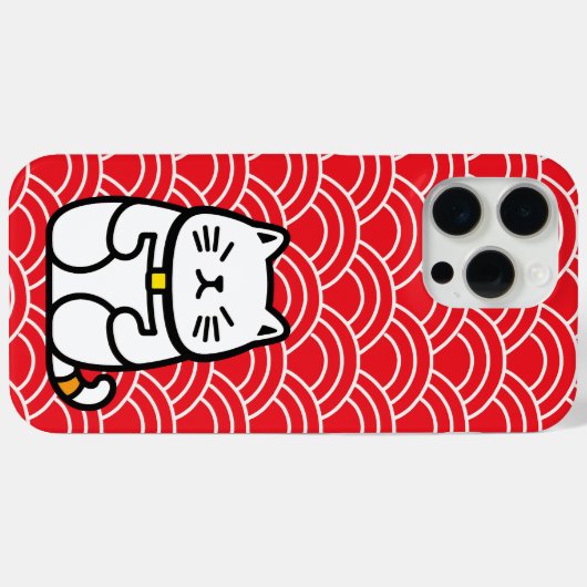 Japanse gelukskat of Maneki-Neko Case-Mate iPhone Case (Achterkant (horizontaal))