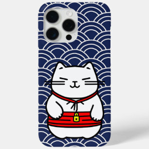 Japanse gelukskat of Maneki-Neko iPhone 15 Pro Max Hoesje