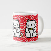 Japanse gelukskat of Maneki-Neko Grote Koffiekop (Voorkant rechts)