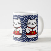 Japanse gelukskat of Maneki-Neko Grote Koffiekop (Voorkant rechts)
