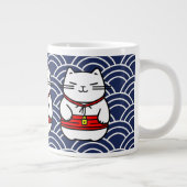 Japanse gelukskat of Maneki-Neko Grote Koffiekop (Rechts)