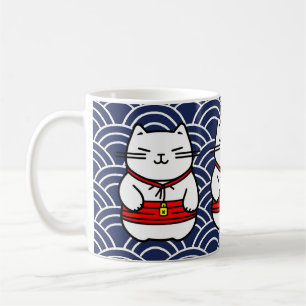 Japanse gelukskat of Maneki-Neko Koffiemok