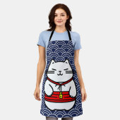 Japanse gelukskat of Maneki-Neko Schort (Gedragen)