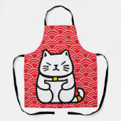 Japanse gelukskat of Maneki-Neko Schort (Voorkant)