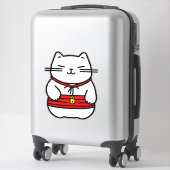 Japanse gelukskat of Maneki-Neko Sticker (Koffer)