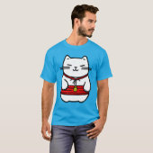 Japanse gelukskat of Maneki-Neko T-shirt (Voorkant volledig)