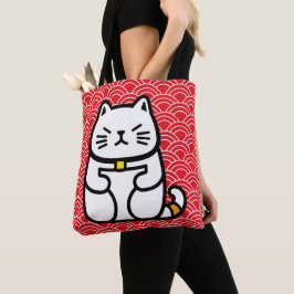 Japanse gelukskat of Maneki-Neko Tote Bag