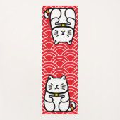Japanse gelukskat of Maneki-Neko Yogamat (Voorkant)