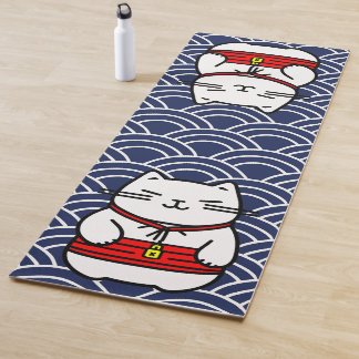 Japanse gelukskat of Maneki-Neko Yogamat