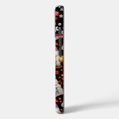 Japanse gelukskatten en koi karper patroon op zwar Case-Mate iPhone case (Achterkant / Links)