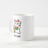 Japanse geluksvogel "Good Luck" Koffiemok (Voorkant links)