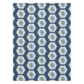 Japanse Geometric Lily Flower Pattern Tafelkleed (Voorkant)