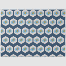 Japanse Geometric Lily Flower Pattern Tissuepapier