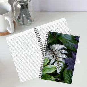 Japanse Geschilderde Varens Bloemen Notitieboek