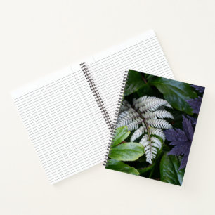 Japanse Geschilderde Varens Bloemen Notitieboek