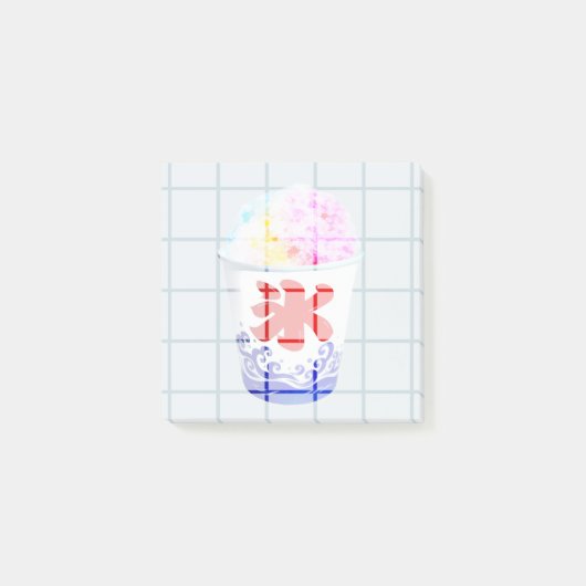 Japanse geschoren ijs unieke post-it notities post-it® notes (Voorkant)