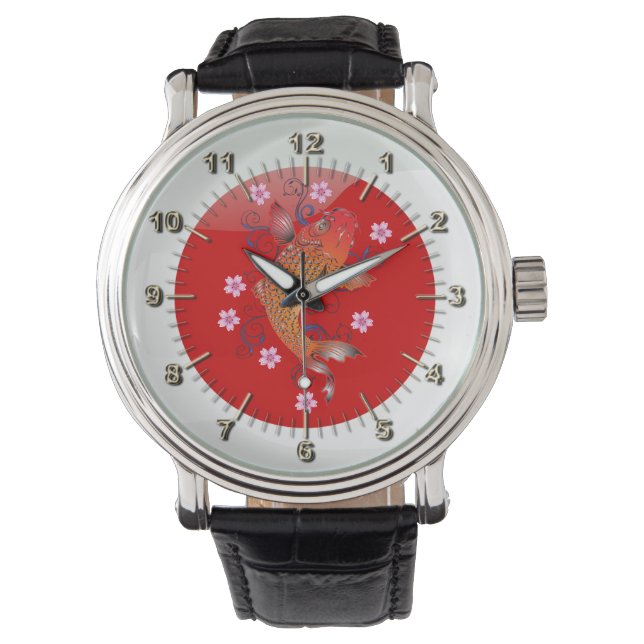 Japanse glanzende vlag horloge (Voorkant)