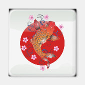 Japanse glanzende vlag magneet (Voorkant)