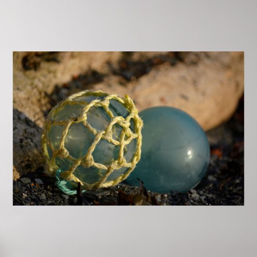 Japanse Glass Vist Float Poster (Voorkant)