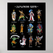 Japanse goden poster (Voorkant)