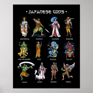 Japanse goden poster