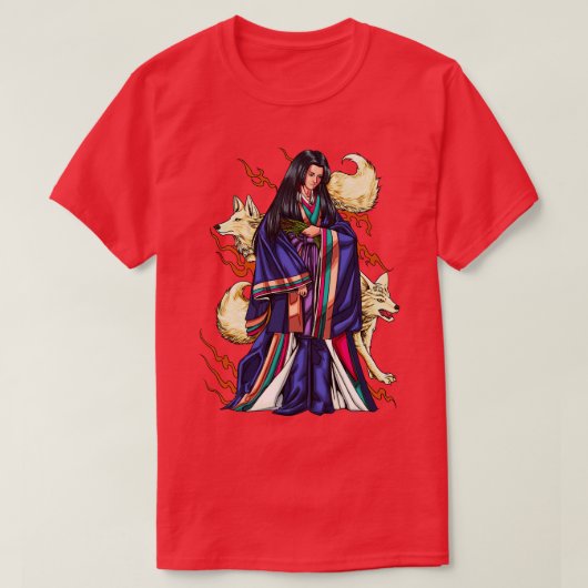 Japanse godin Inari T-shirt (Design voorkant)