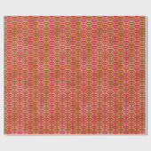 Japanse Golf Elegantie: Vetgedrukte Rode Gift Wrap Cadeaupapier (Vlak)