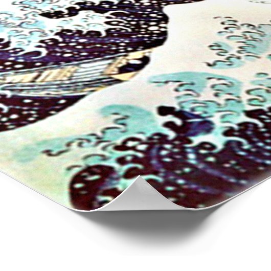 Japanse golfafdrukken poster (Hoek)