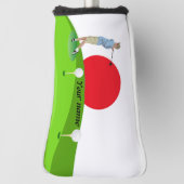 Japanse golfer golfheadcover (Draai 90)