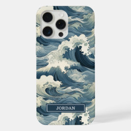 Japanse Golfpatroon met Monogram iPhone 15 Pro Max Case