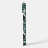 Japanse Golfprint met Monogram iPhone Hoesje (Linkerkant)