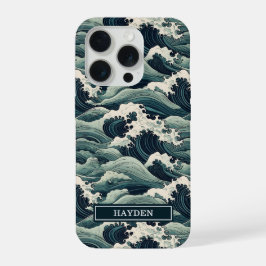 Japanse Golfprint Monogram iPhone 15 Pro Case