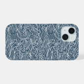 Japanse golfslagpatroon iPhone 15 case (Achterkant horizontaal)