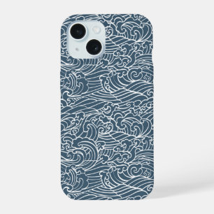 Japanse golfslagpatroon iPhone 15 case