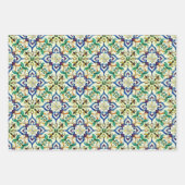 Japanse golven, Engelstalig behang & Spaans tegels Inpakpapier Vel (Voorkant 3)