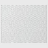 Japanse golven, grijs op wit omslagpapier cadeaupapier (Vlak)