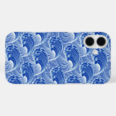 Japanse golven, kobalt blauw en wit Case-Mate iPhone Case (Achterkant (horizontaal))