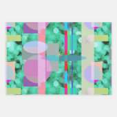 Japanse golven, Lapis & Gold Leave, & Spotlights Inpakpapier Vel (Voorkant 3)