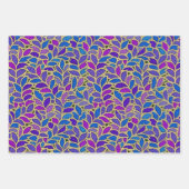 Japanse golven, Lapis & Gold Leave, & Spotlights Inpakpapier Vel (Voorkant 2)