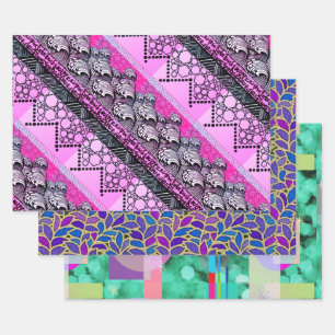 Japanse golven, Lapis & Gold Verlof & Spotlight Inpakpapier Vel