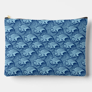  Japanse golven, marine en Sky Blue Etui