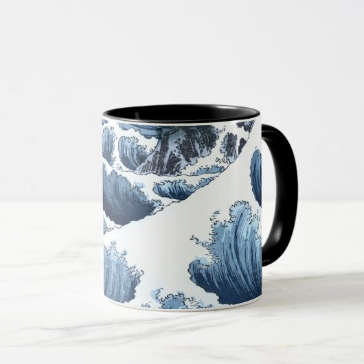 Japanse golven mok (Voorkant rechts)