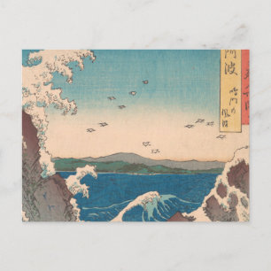 Japanse golven Naruto draaikolk oceaan kunstwerk Briefkaart