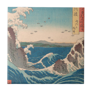 Japanse golven Naruto draaikolk oceaan kunstwerk Tegeltje