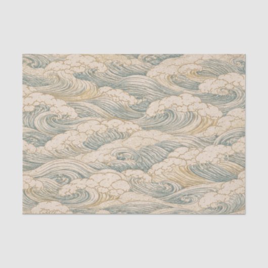 JAPANSE GOLVEN PATROON TISSUE PAPER TISSUEPAPIER (Voorkant)
