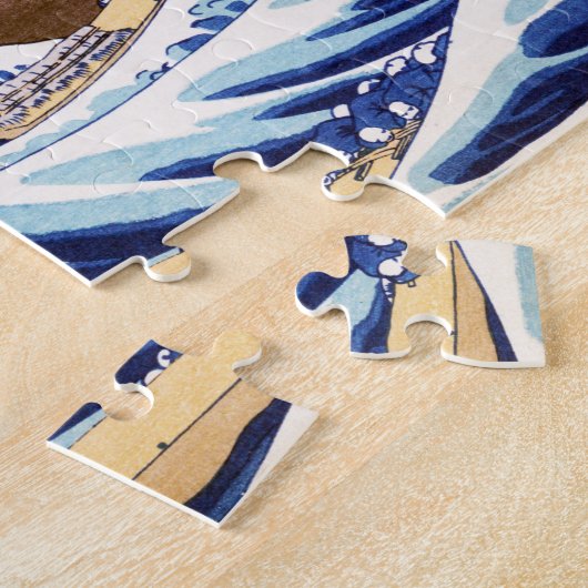 Japanse golven Puzzle Legpuzzel (Zijkant)