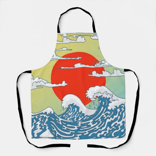 Japanse golven schort (Voorkant)
