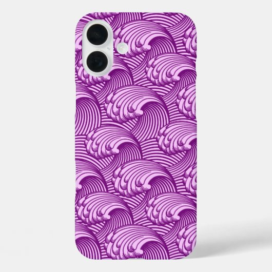 Japanse golven, Twilight Paars en Lila Case-Mate iPhone Case (Achterkant)