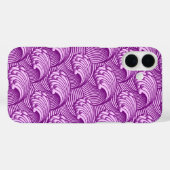 Japanse golven, Twilight Paars en Lila Case-Mate iPhone Case (Achterkant (horizontaal))