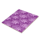  Japanse golven, Twilight Paars en Lila Tegeltje (Zijkant)